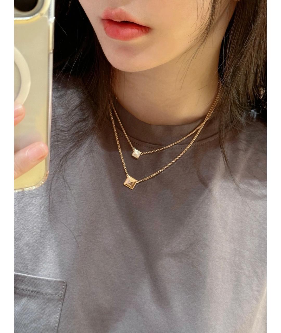 HERMES Золотое колье из розового золота, фото 8