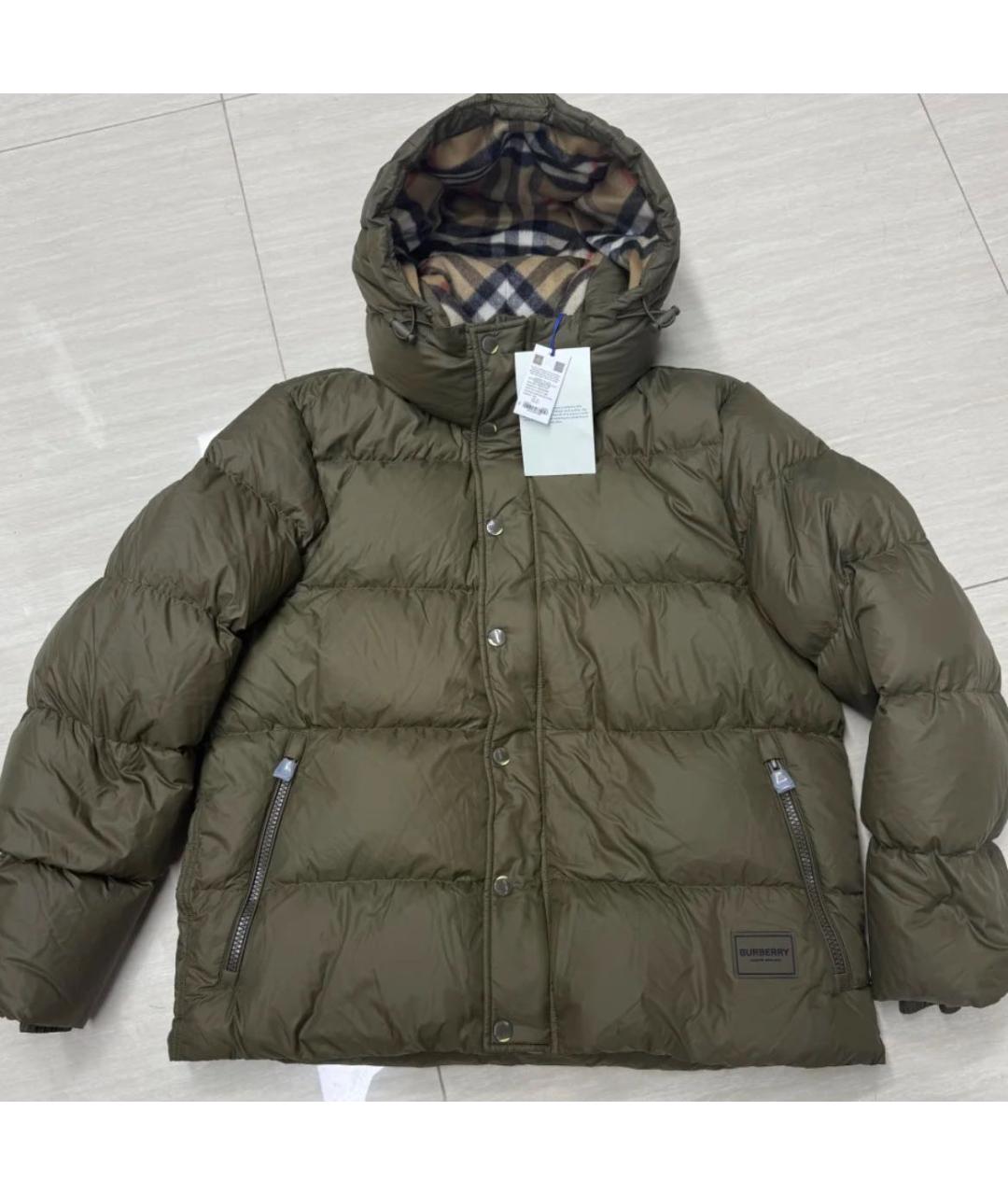 BURBERRY Хаки пуховик, фото 4