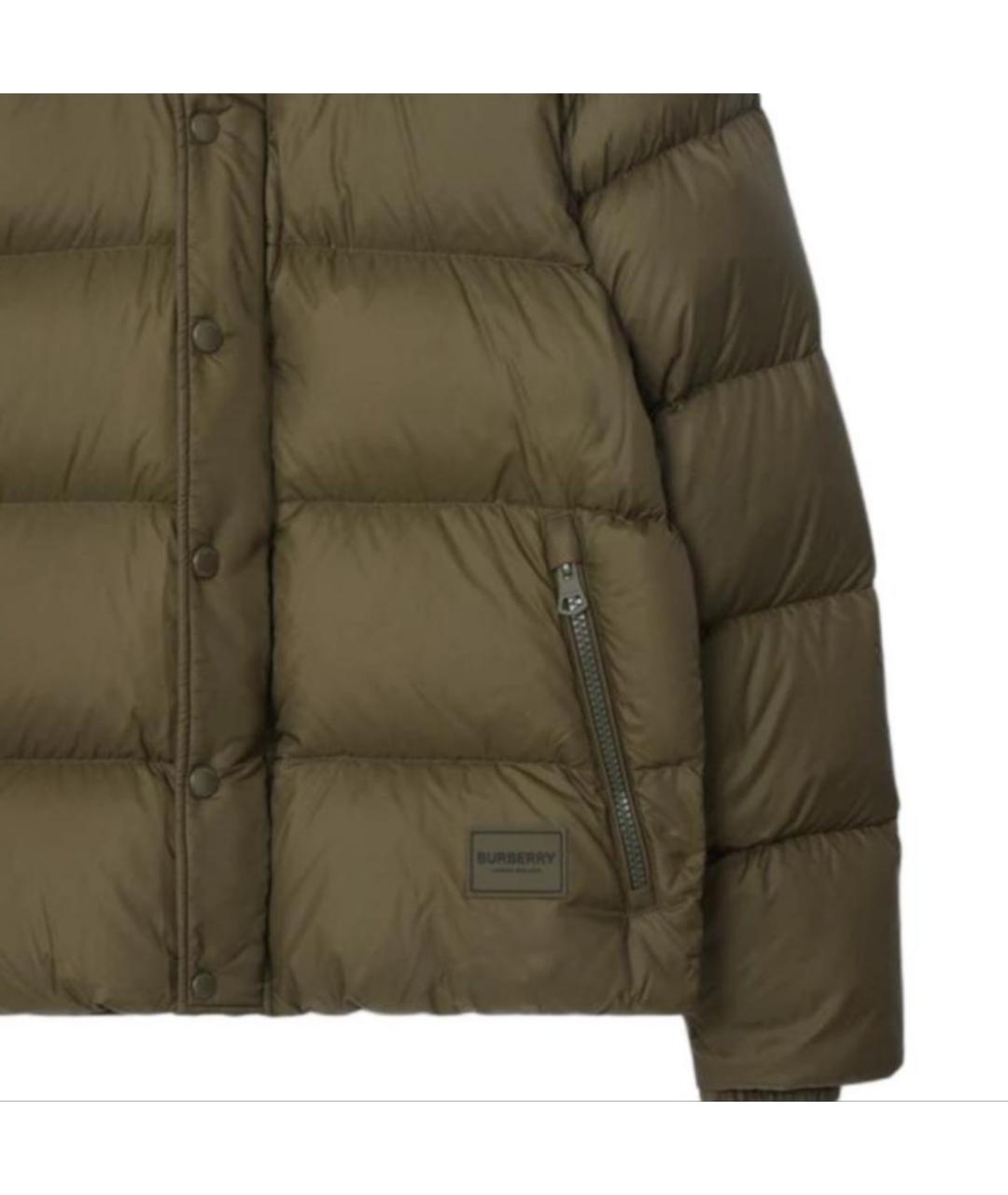 BURBERRY Хаки пуховик, фото 3