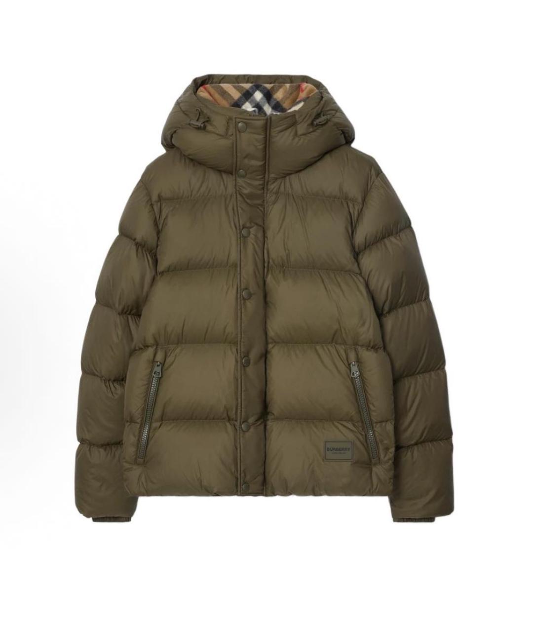 BURBERRY Хаки пуховик, фото 9