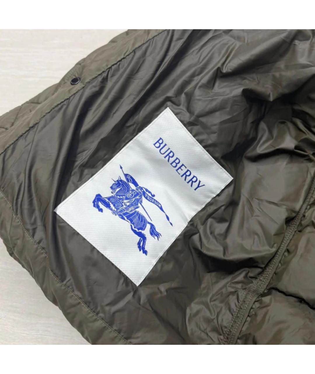 BURBERRY Хаки пуховик, фото 7