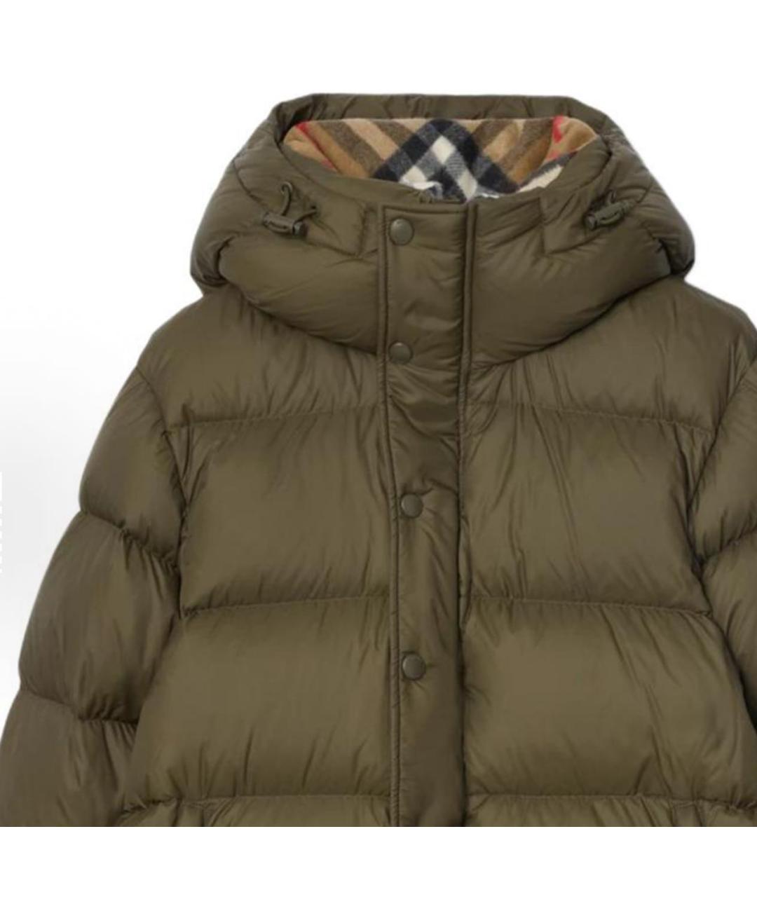 BURBERRY Хаки пуховик, фото 2