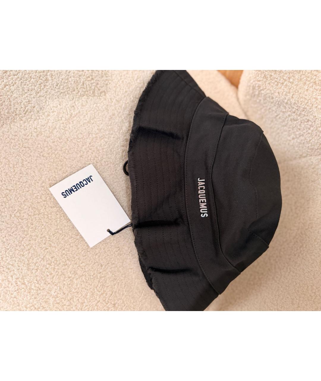 JACQUEMUS Черная хлопковая панама, фото 4