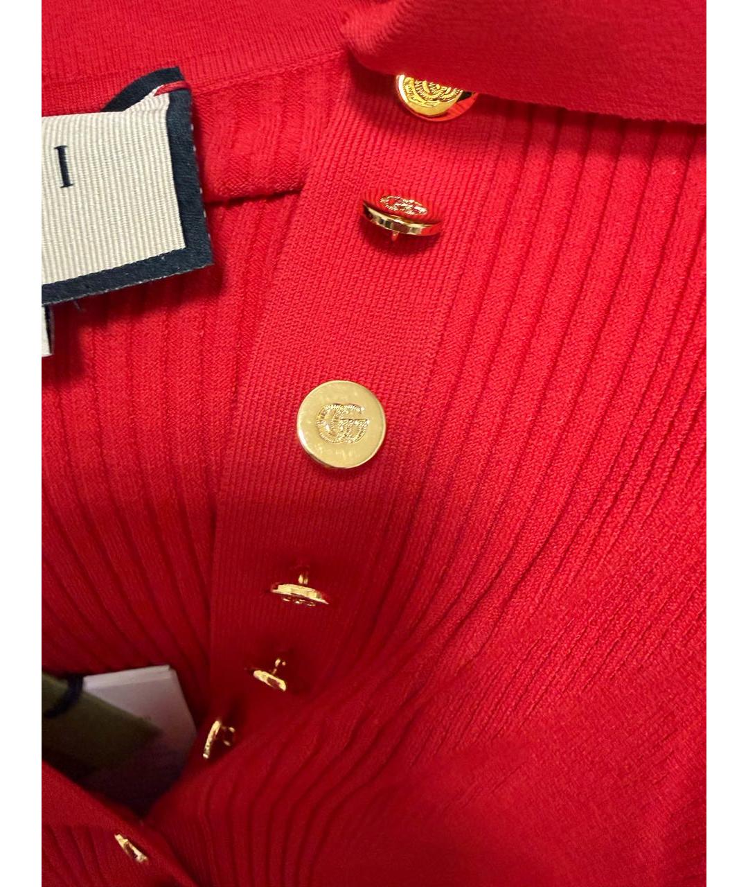 GUCCI Красный вискозный джемпер / свитер, фото 5