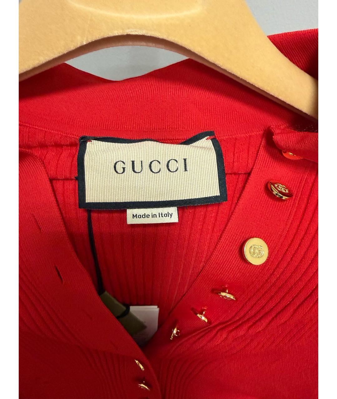 GUCCI Красный вискозный джемпер / свитер, фото 4