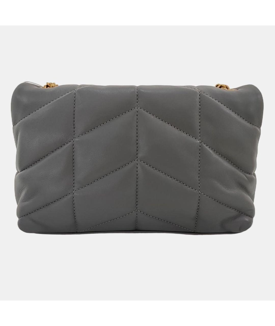 SAINT LAURENT Черная кожаная сумка через плечо, фото 4