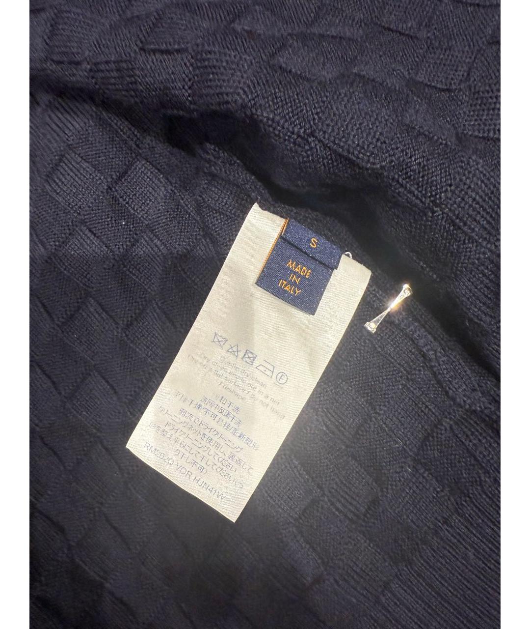 LOUIS VUITTON Темно-синий хлопковый кардиган, фото 3