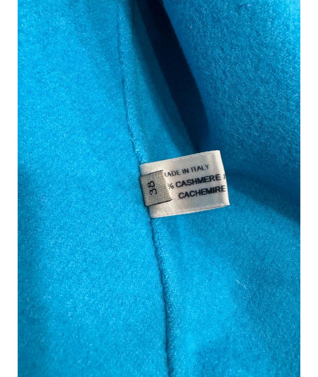 BOTTEGA VENETA Бирюзовое кашемировое пальто, фото 6