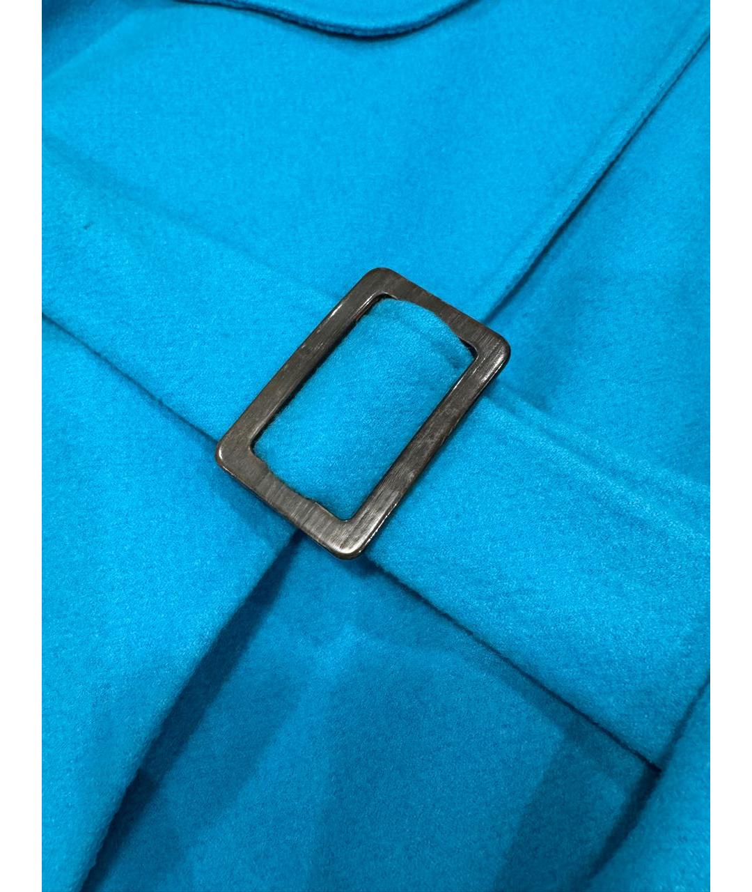 BOTTEGA VENETA Бирюзовое кашемировое пальто, фото 4