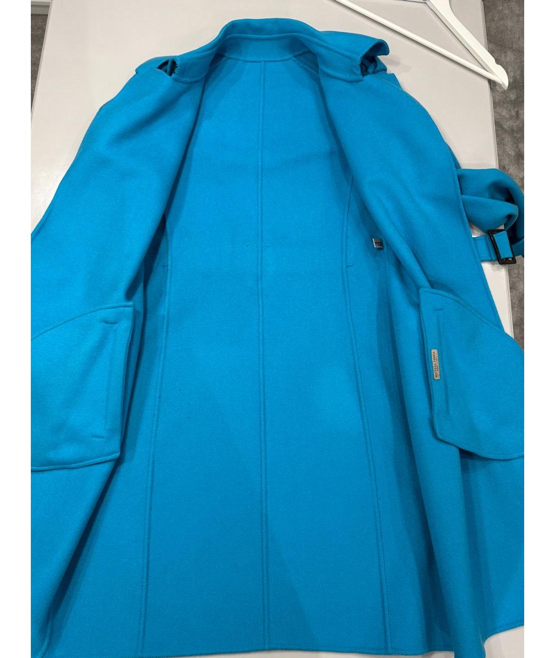 BOTTEGA VENETA Бирюзовое кашемировое пальто, фото 3