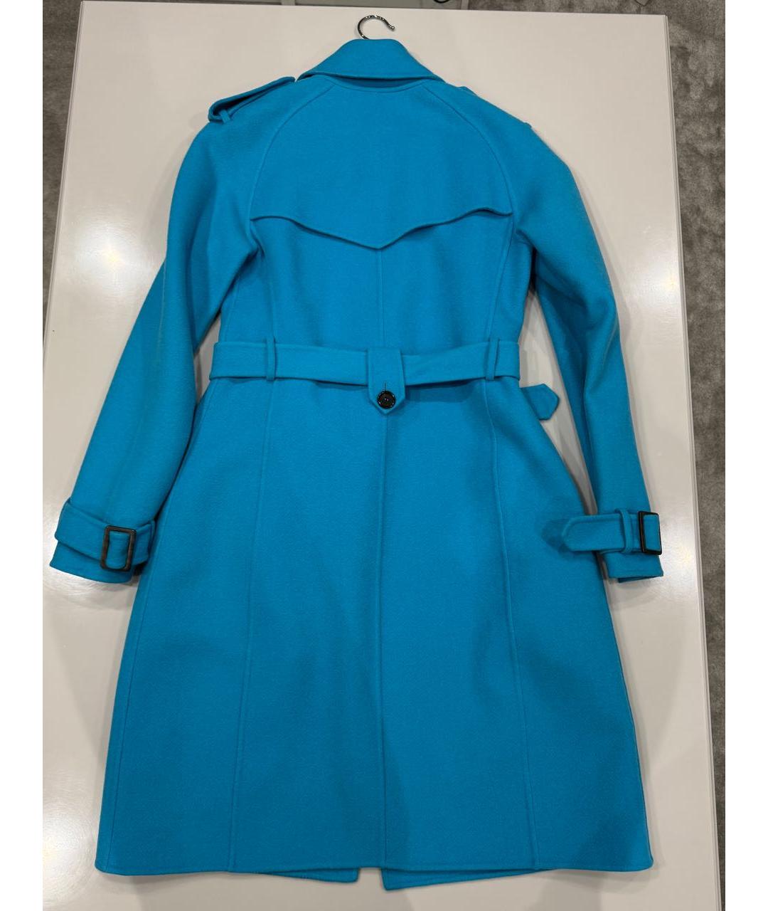 BOTTEGA VENETA Бирюзовое кашемировое пальто, фото 2