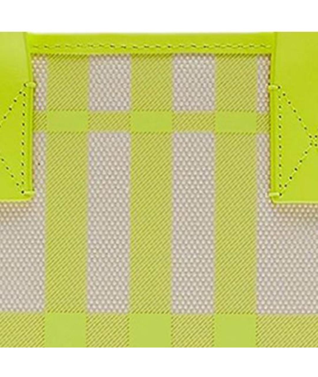 BURBERRY Желтая сумка тоут, фото 5