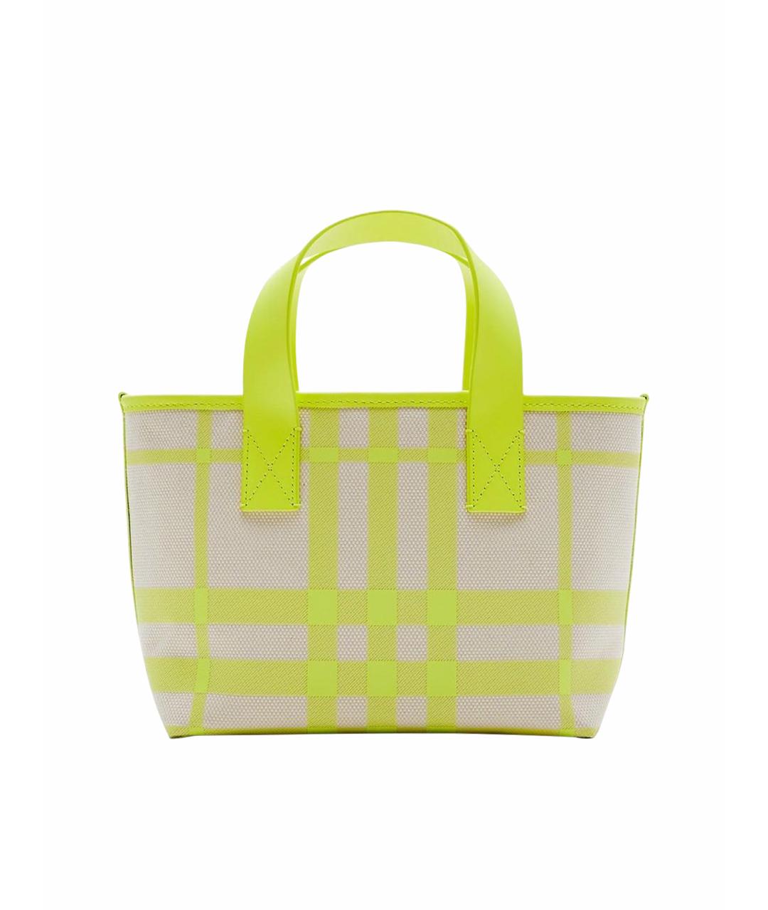 BURBERRY Желтая сумка тоут, фото 1