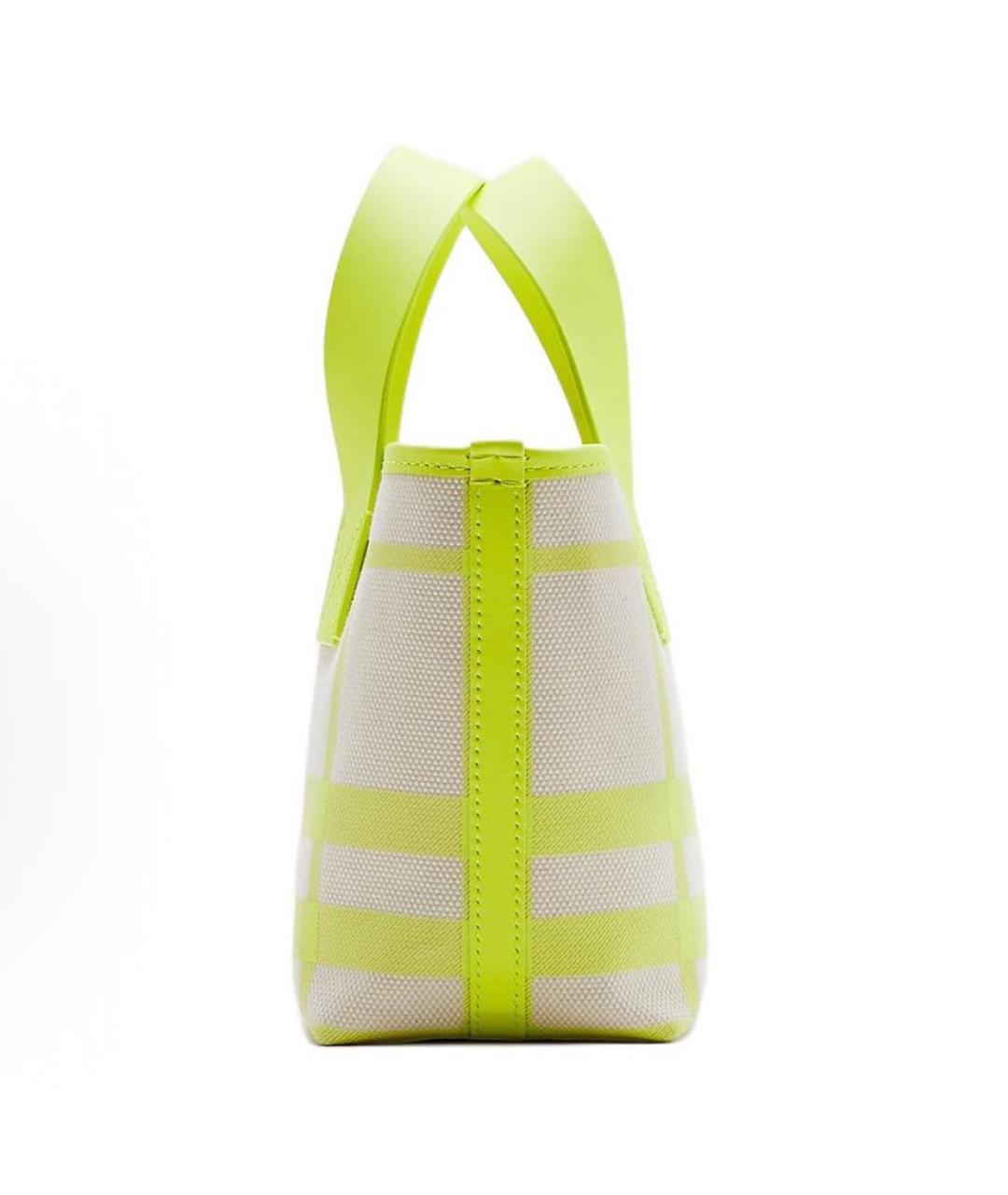 BURBERRY Желтая сумка тоут, фото 2