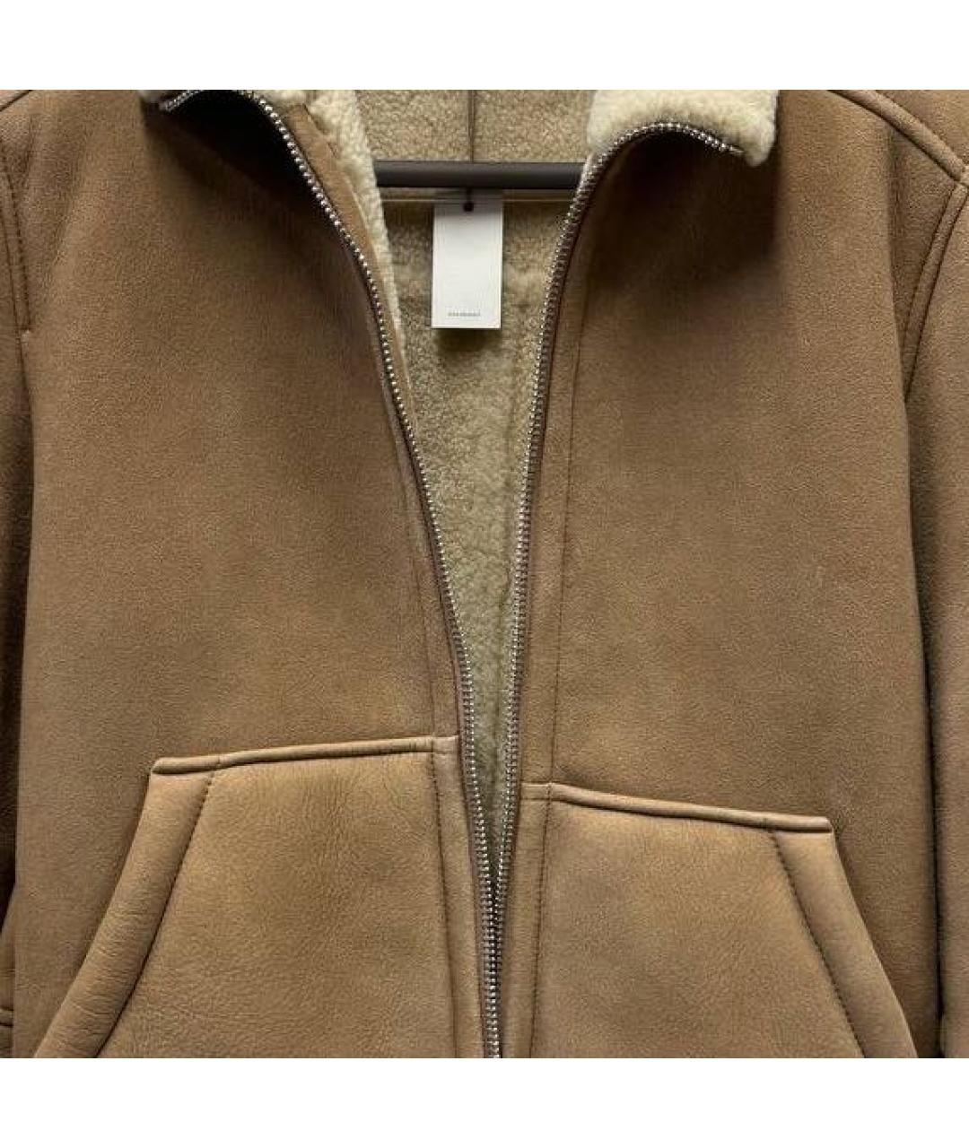ELEVENTY Коричневая кожаная дубленка/шуба, фото 4