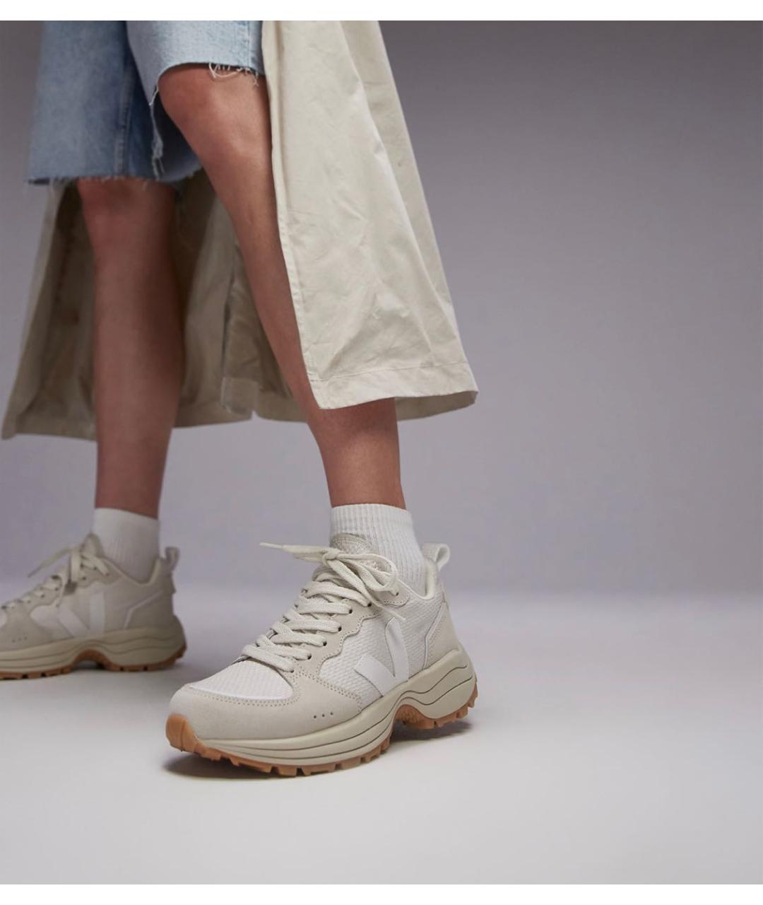 VEJA Бежевые замшевые кроссовки, фото 6