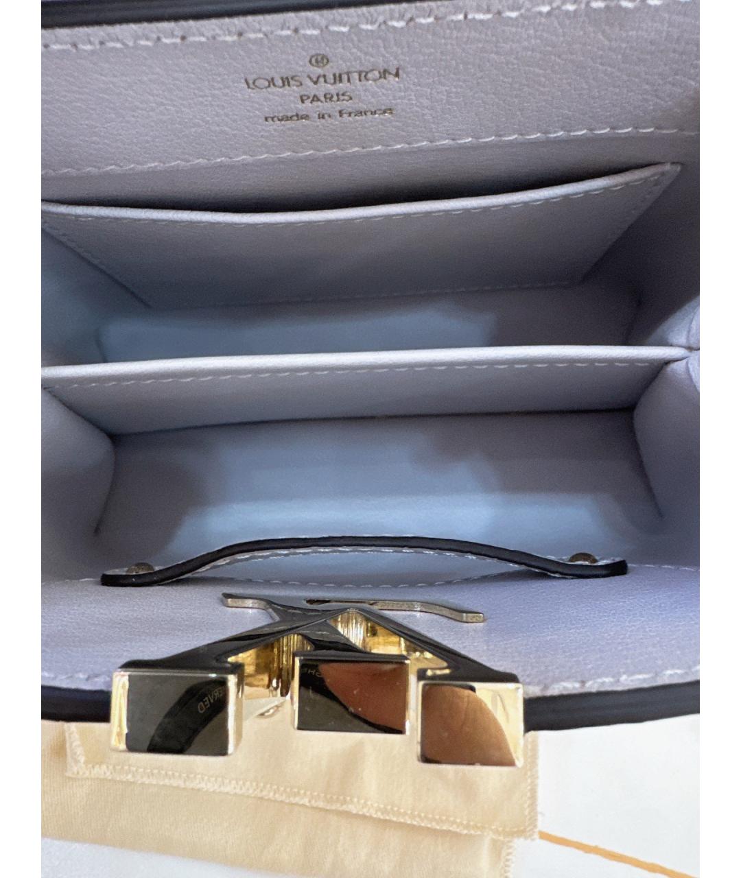 LOUIS VUITTON Серая сумка с короткими ручками из экзотической кожи, фото 6