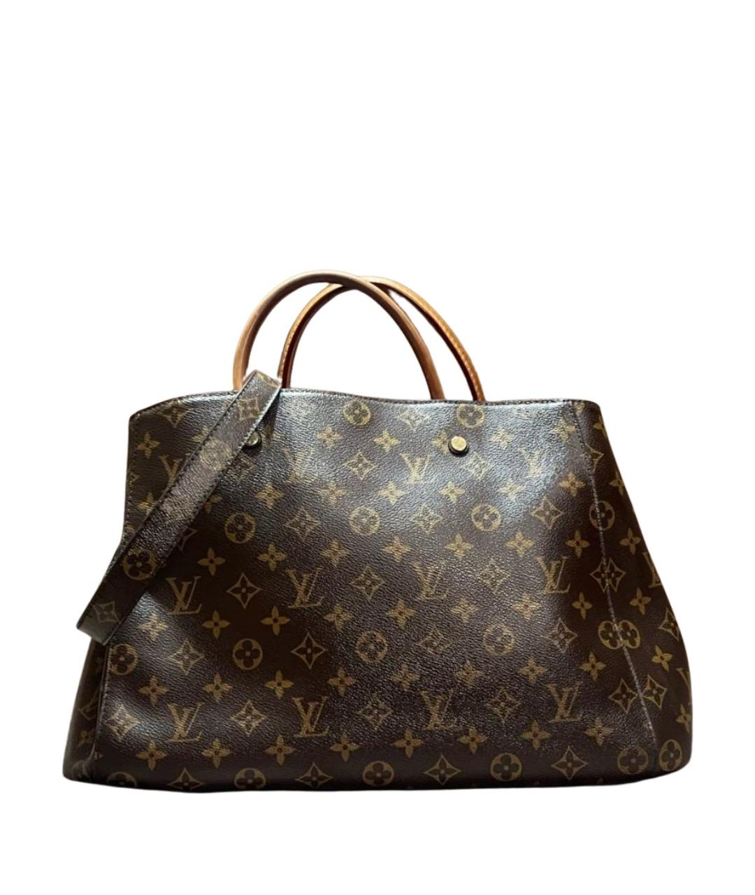 LOUIS VUITTON Коричневая сумка с короткими ручками, фото 9