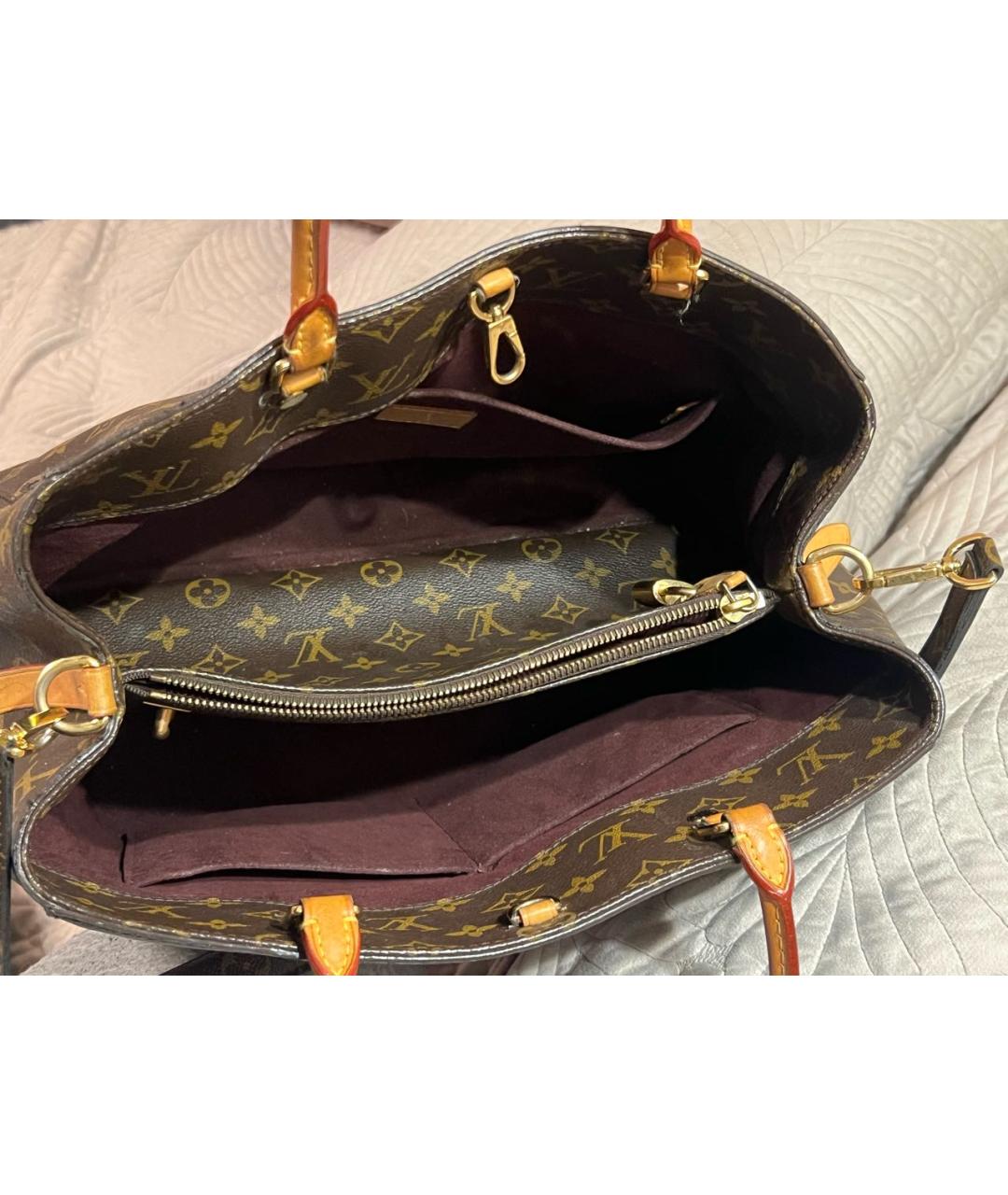 LOUIS VUITTON Коричневая сумка с короткими ручками, фото 3