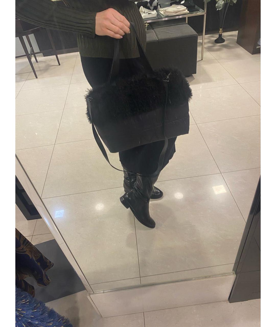 DIEGO M Черная сумка с короткими ручками, фото 6