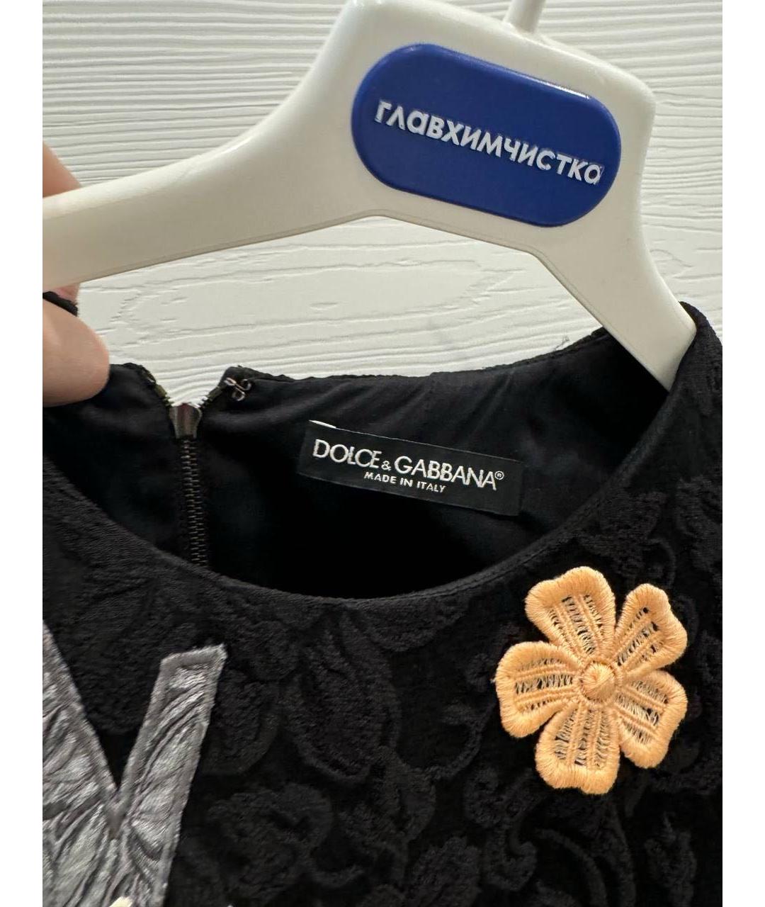 DOLCE&GABBANA Черное вечернее платье, фото 2