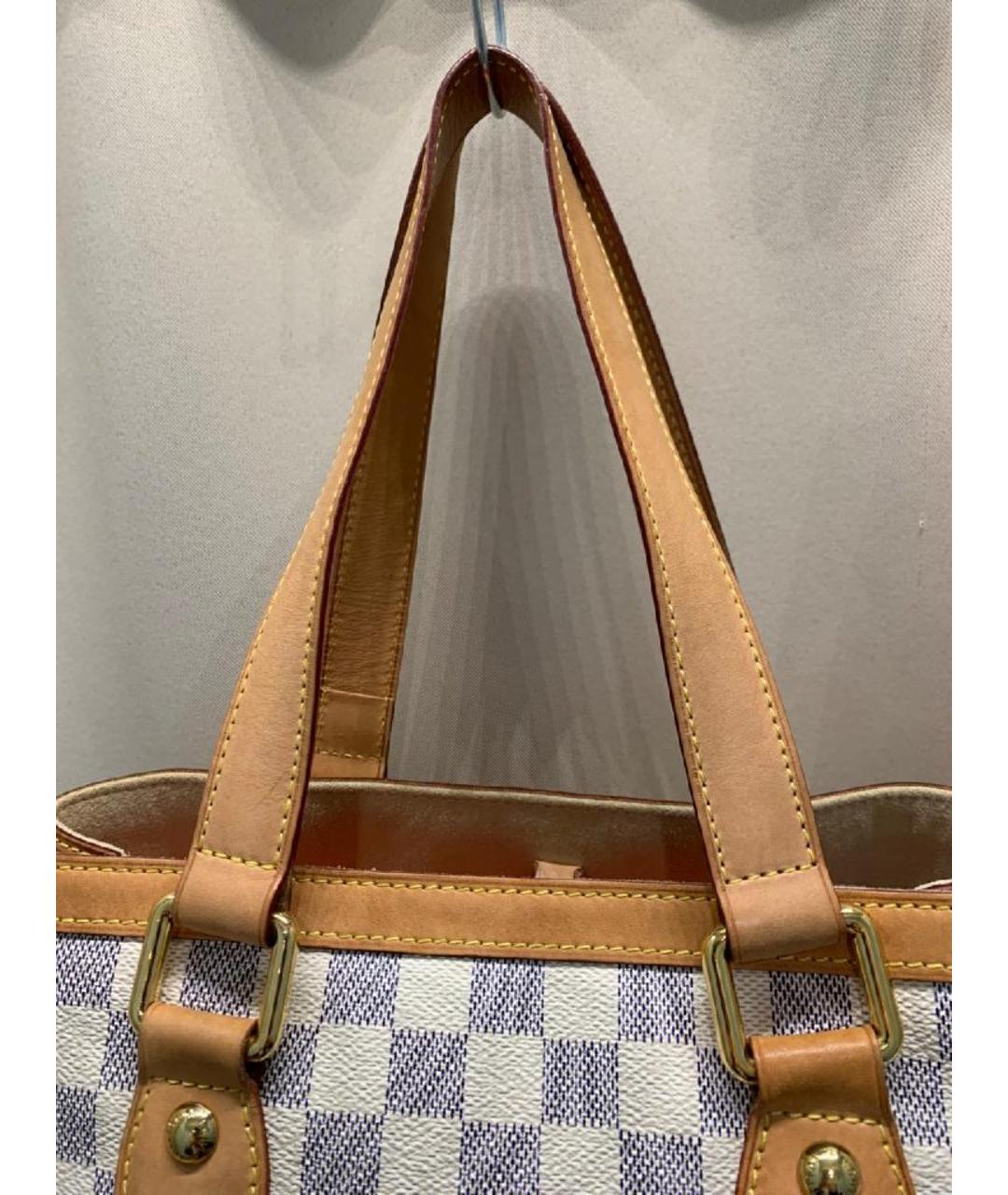 LOUIS VUITTON Серая кожаная сумка тоут, фото 9