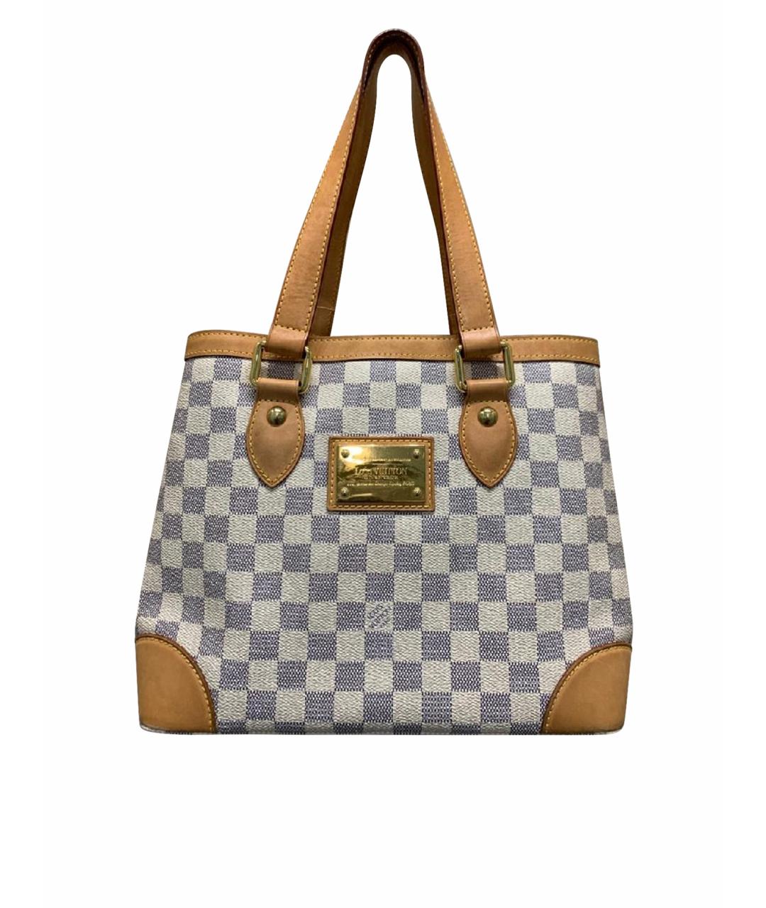 LOUIS VUITTON Серая кожаная сумка тоут, фото 1