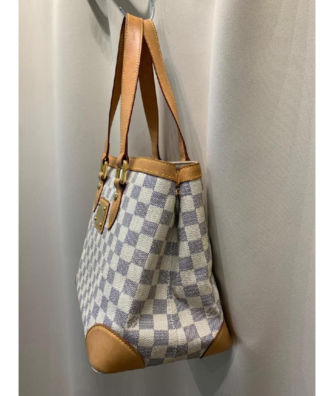 LOUIS VUITTON Серая кожаная сумка тоут, фото 2