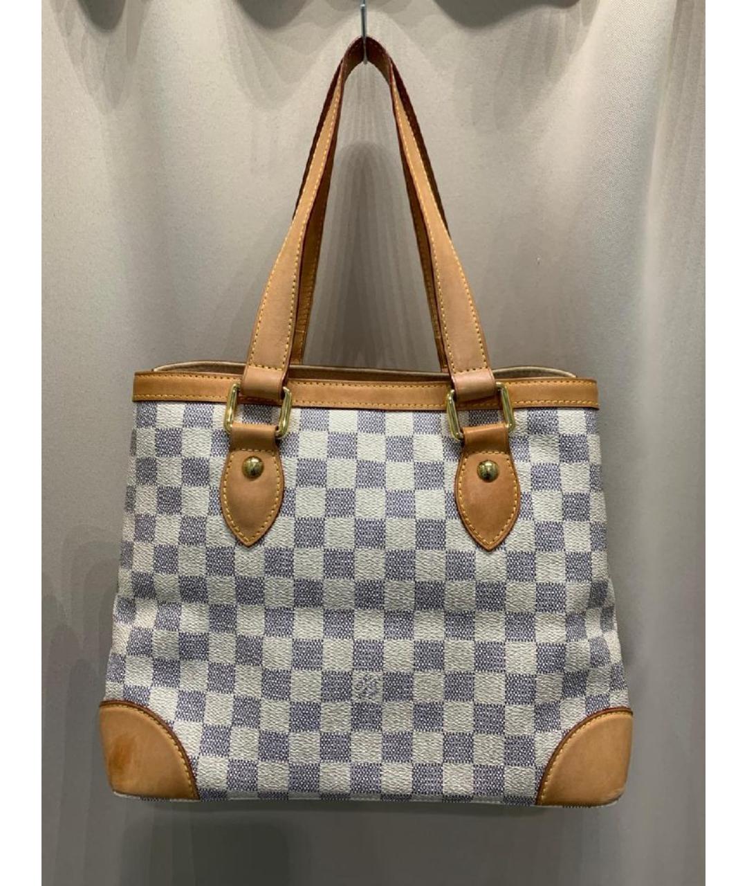 LOUIS VUITTON Серая кожаная сумка тоут, фото 3