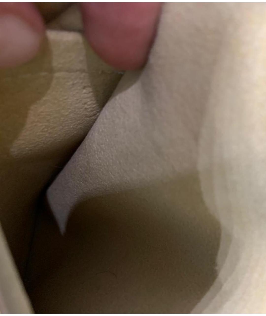 LOUIS VUITTON Серая кожаная сумка тоут, фото 7