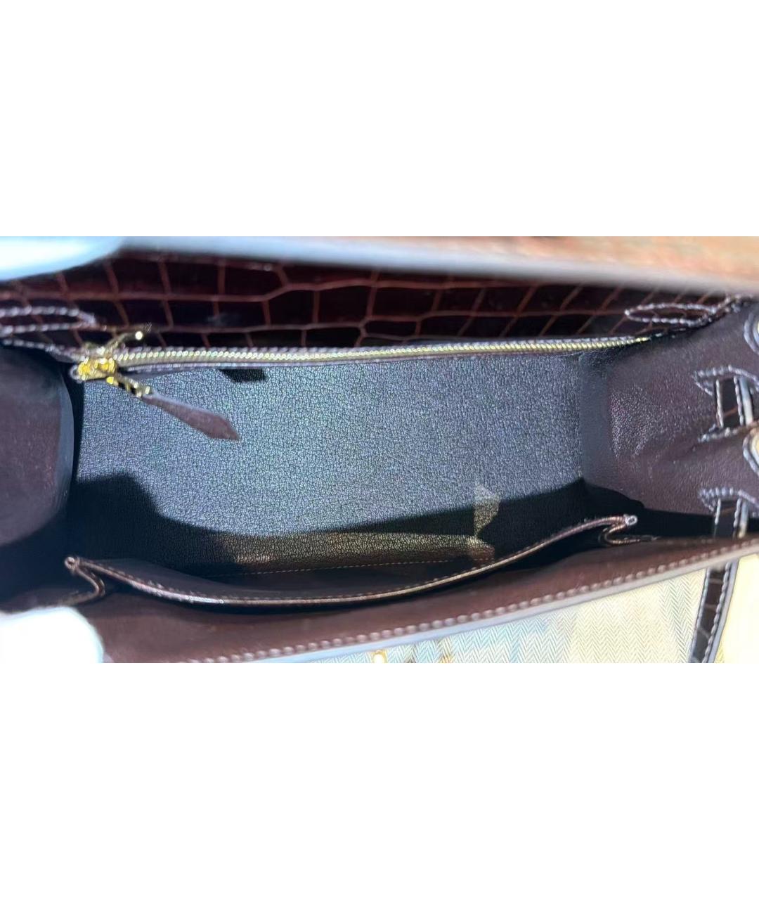 HERMES Красная сумка тоут из лакированной кожи, фото 6