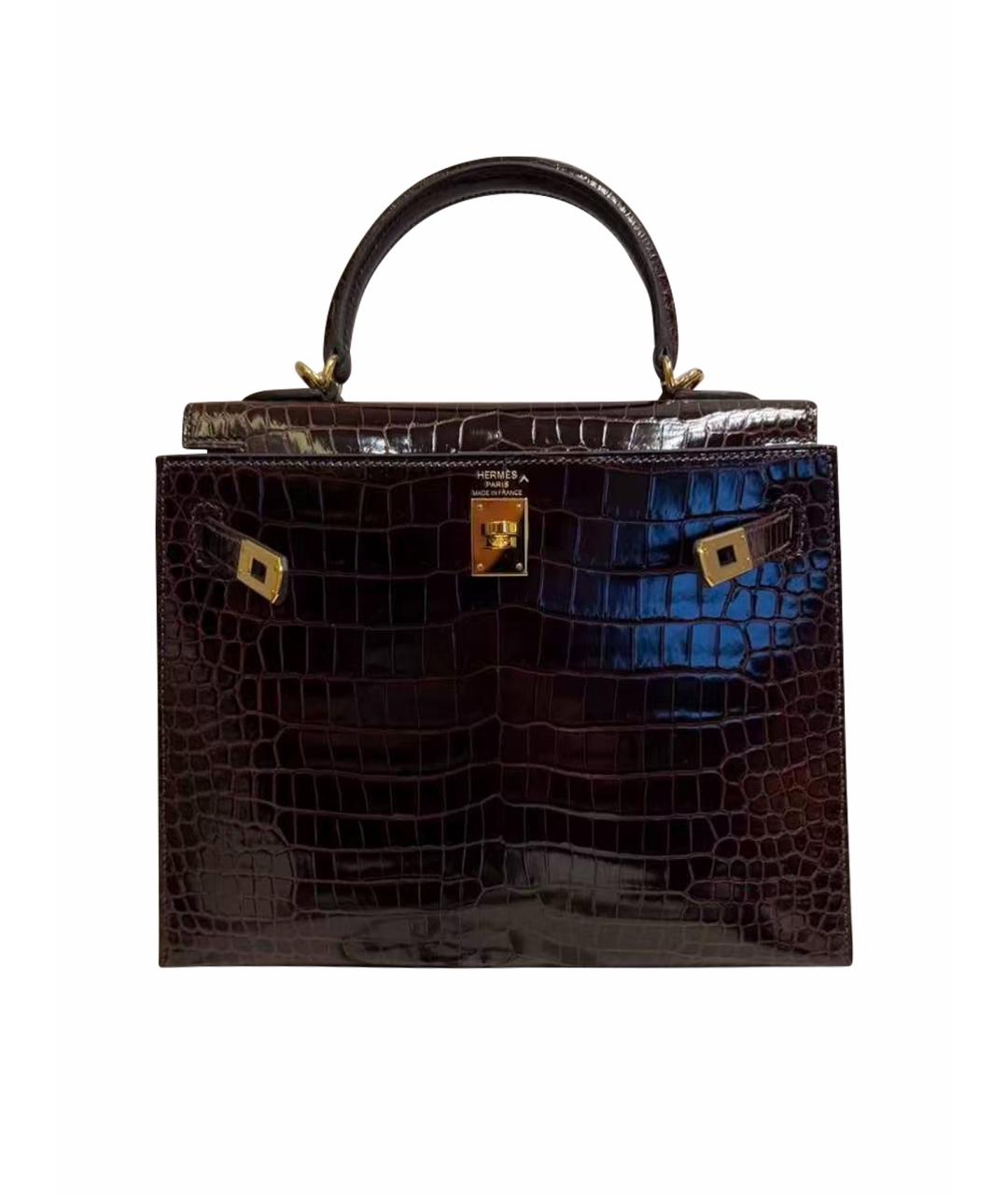 HERMES Красная сумка тоут из лакированной кожи, фото 1