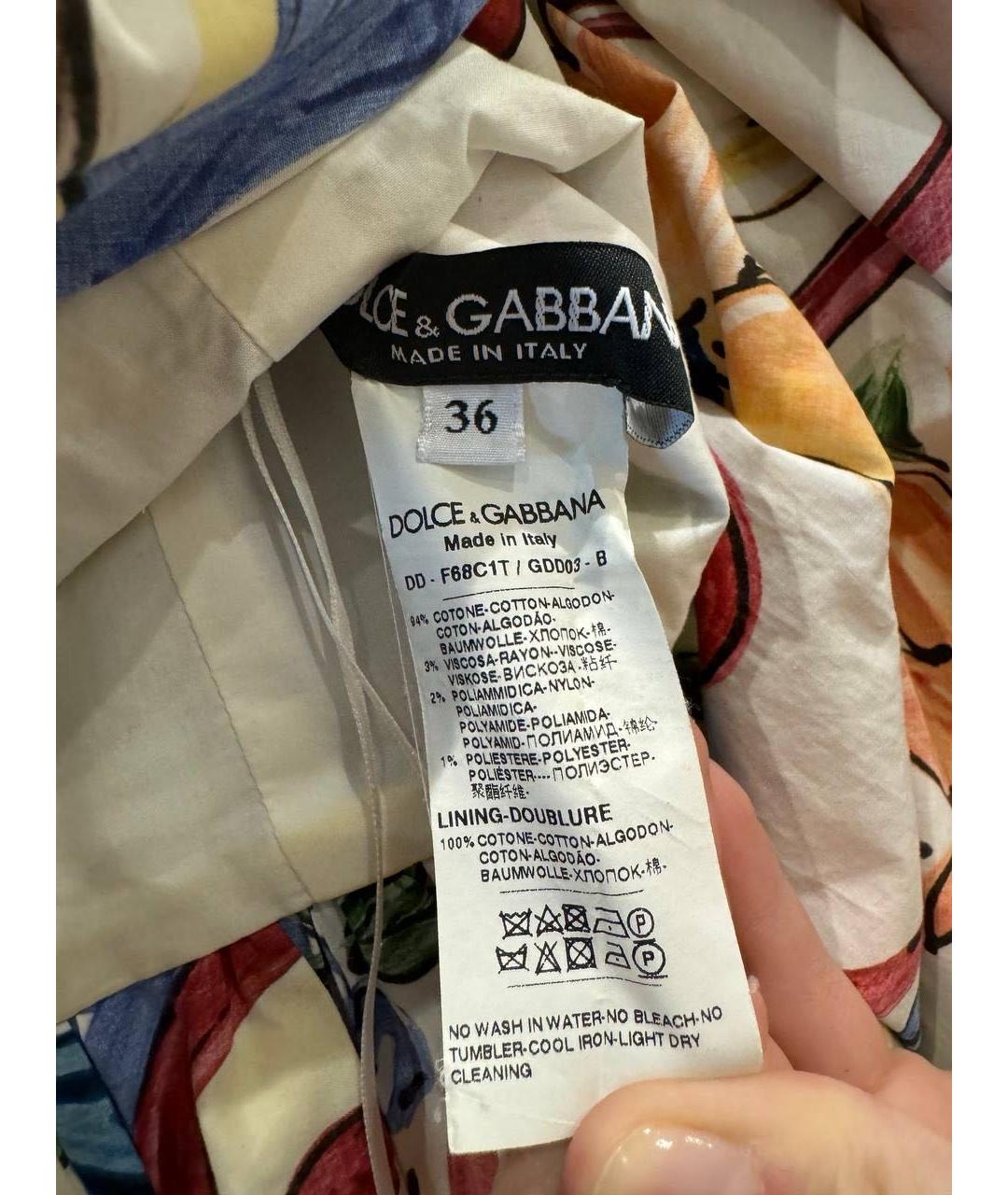 DOLCE&GABBANA Хлопковое повседневное платье, фото 3