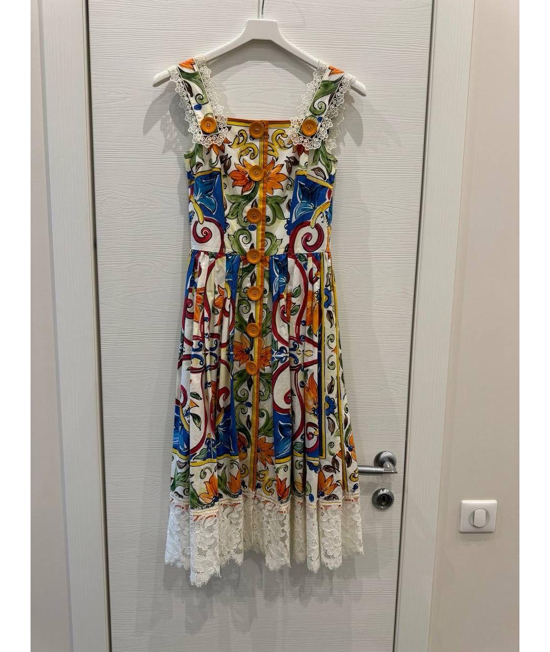 DOLCE&GABBANA Хлопковое повседневное платье, фото 4