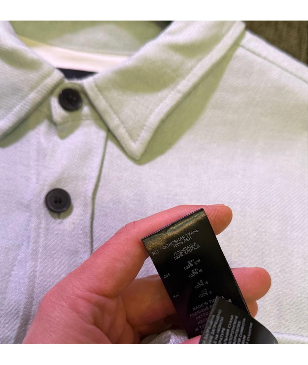 IRO Голубая льняная кэжуал рубашка, фото 3