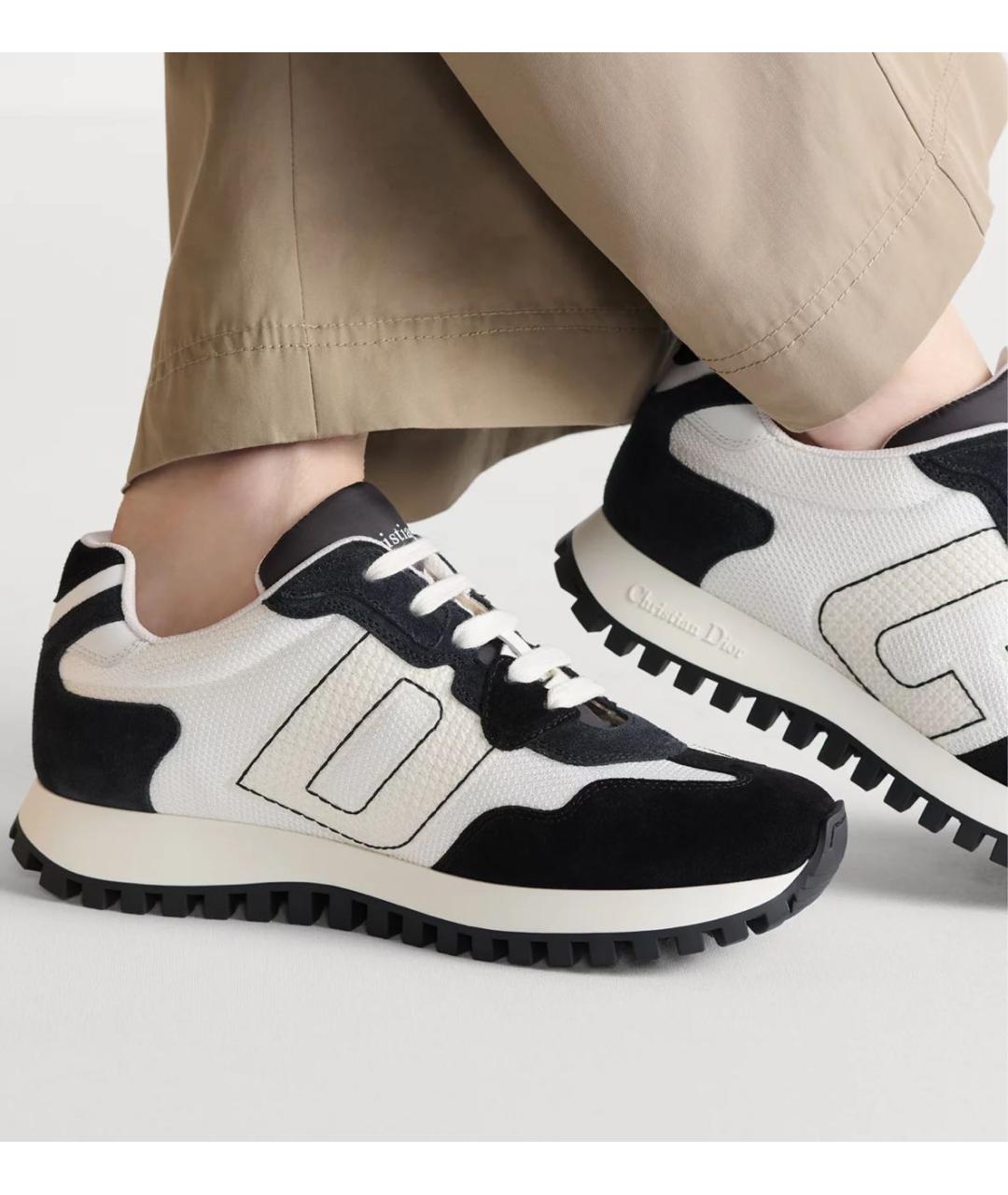 CHRISTIAN DIOR Черные текстильные кроссовки, фото 7