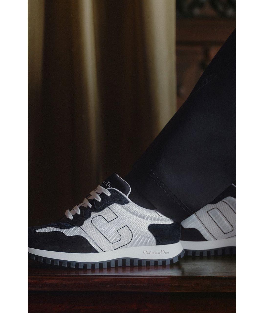 CHRISTIAN DIOR Черные текстильные кроссовки, фото 5