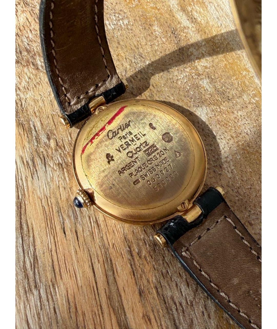 CARTIER Золотые металлические часы, фото 3