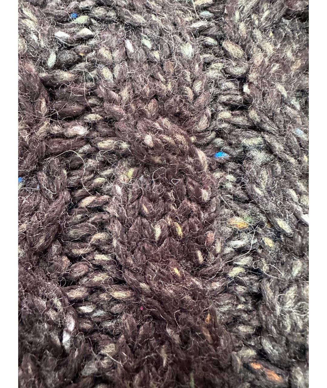 DIESEL Коричневый шерстяной джемпер / свитер, фото 5