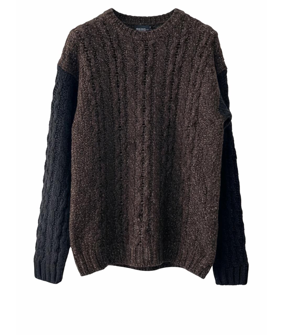 DIESEL Коричневый шерстяной джемпер / свитер, фото 1