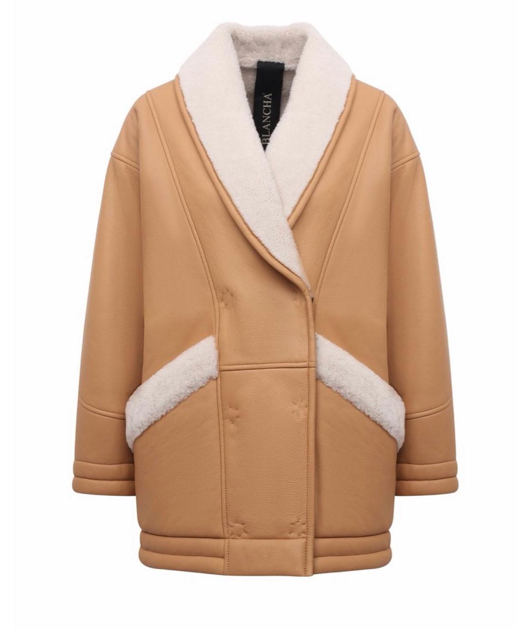 BLANCHA Коричневая замшевая дубленка, фото 9
