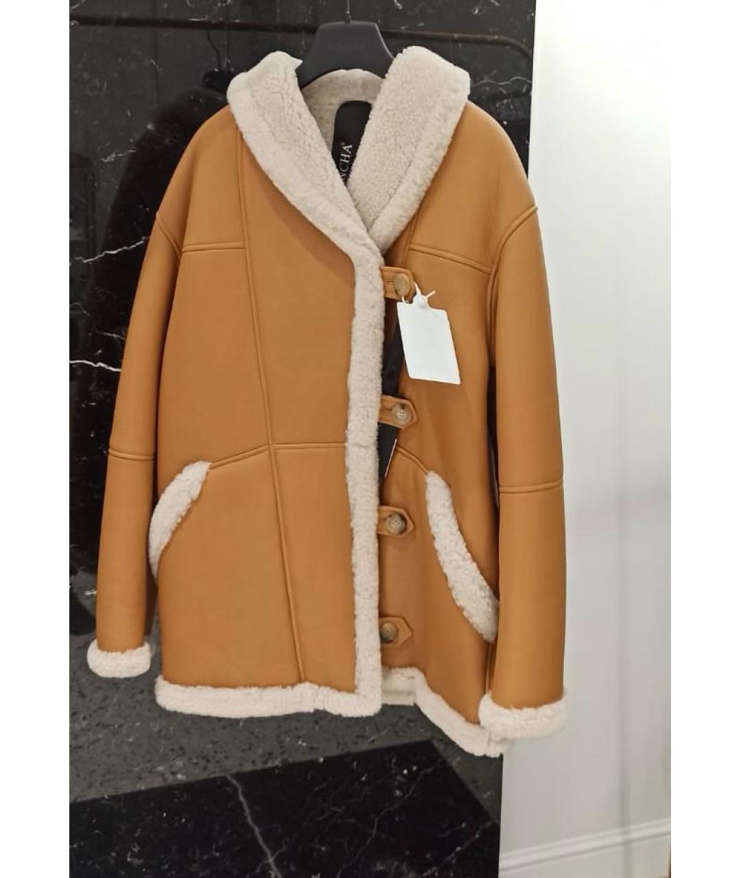 BLANCHA Коричневая замшевая дубленка, фото 2