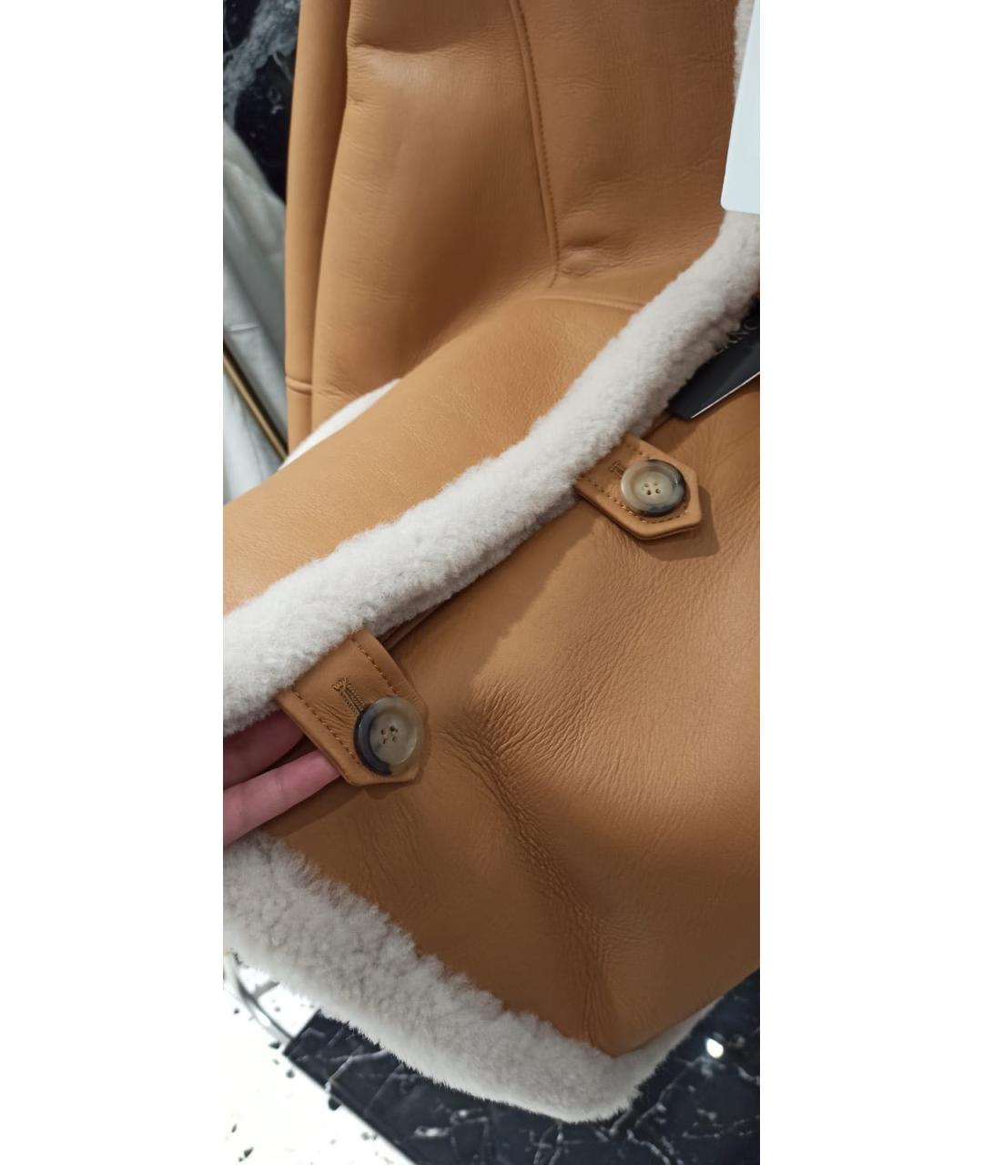 BLANCHA Коричневая замшевая дубленка, фото 7