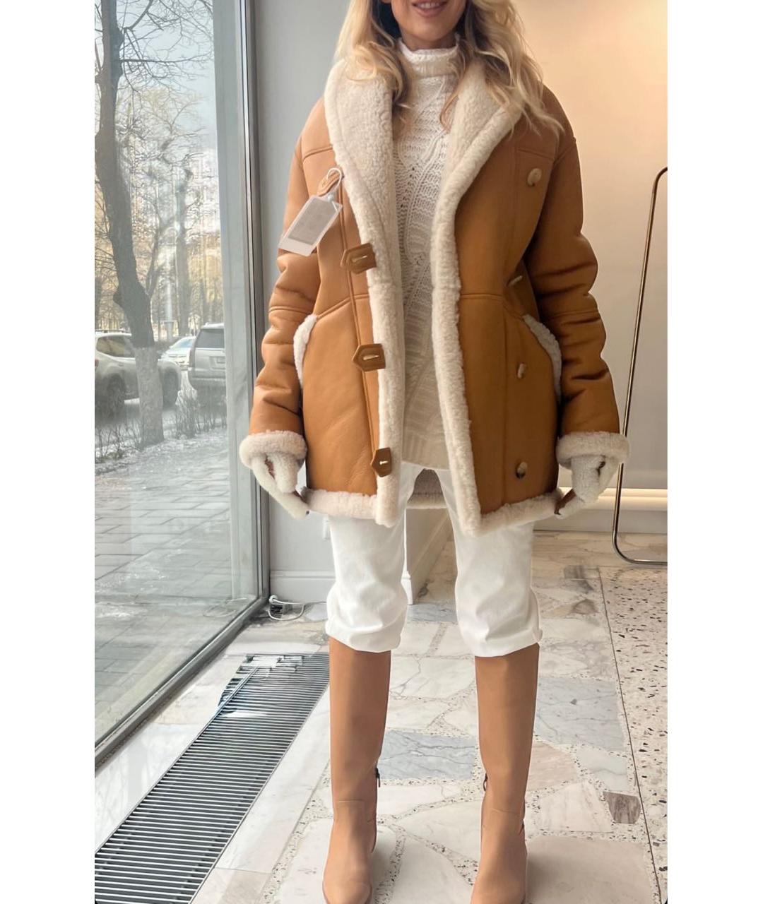 BLANCHA Коричневая замшевая дубленка, фото 8