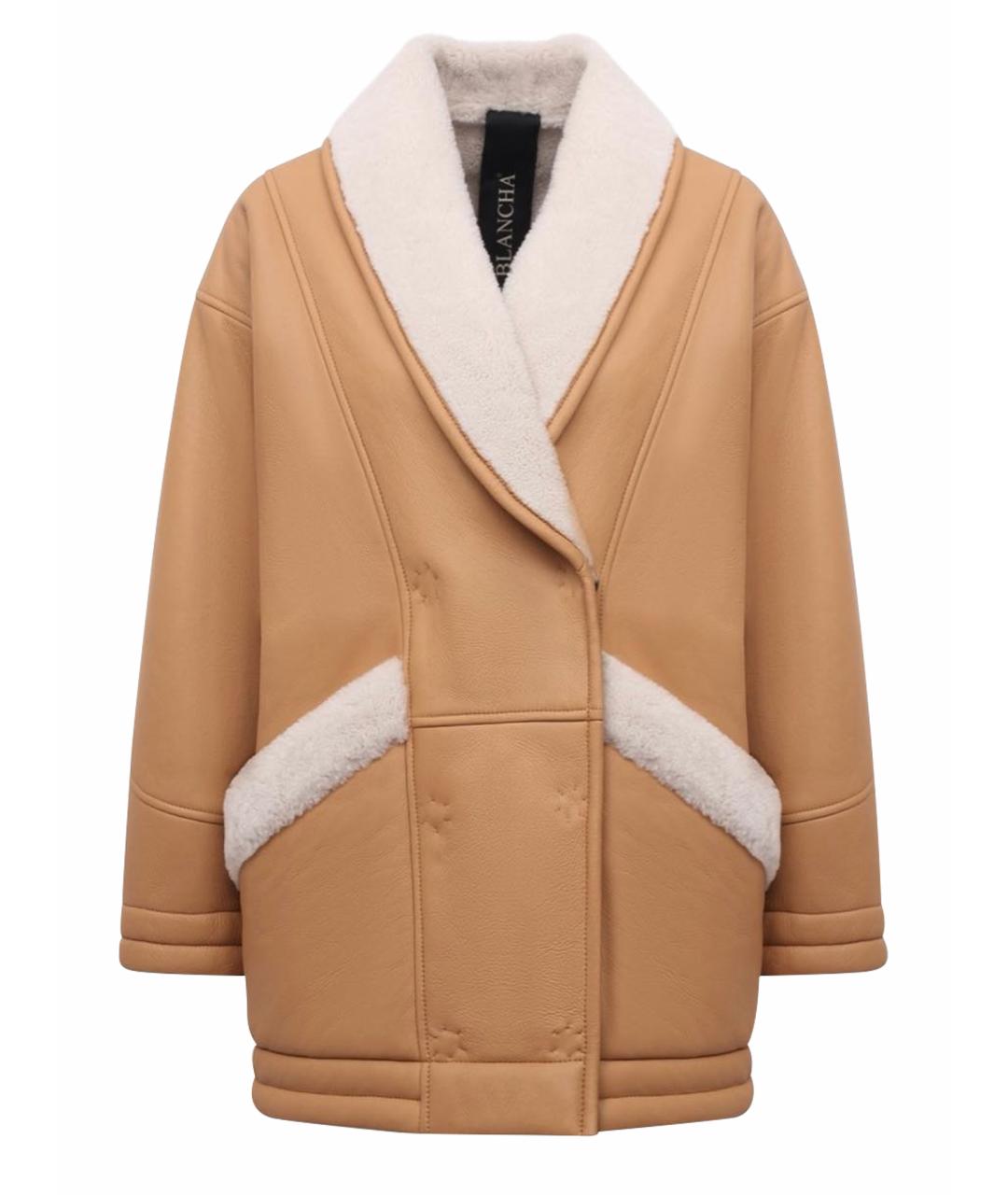 BLANCHA Коричневая замшевая дубленка, фото 1