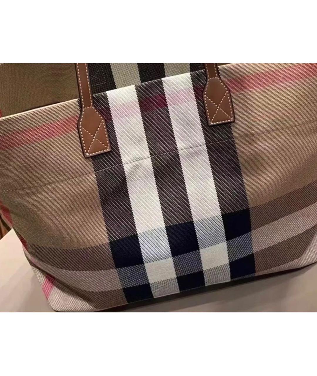 BURBERRY Бежевая сумка тоут, фото 6