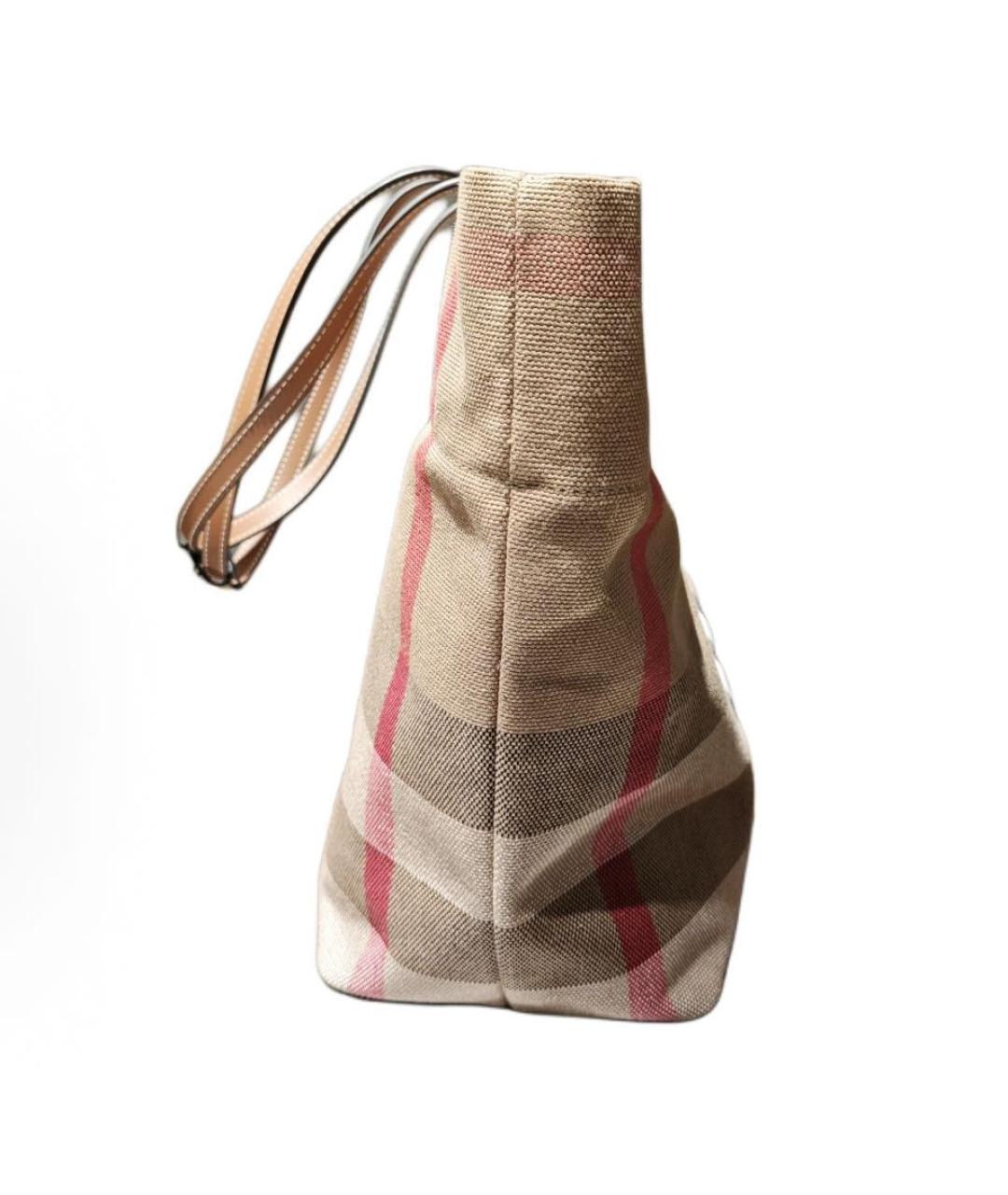 BURBERRY Бежевая сумка тоут, фото 3