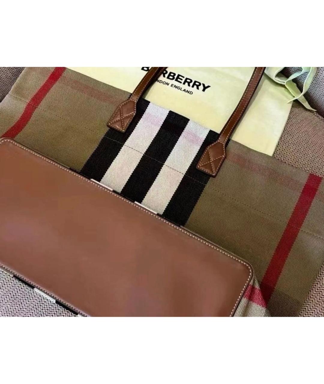 BURBERRY Бежевая сумка тоут, фото 7