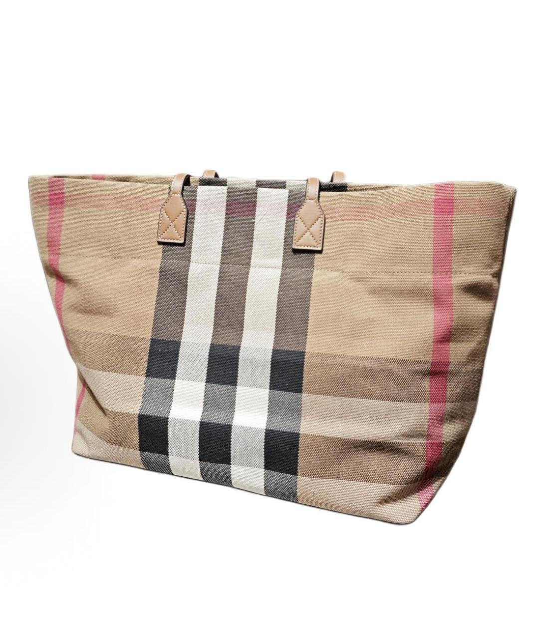 BURBERRY Бежевая сумка тоут, фото 2