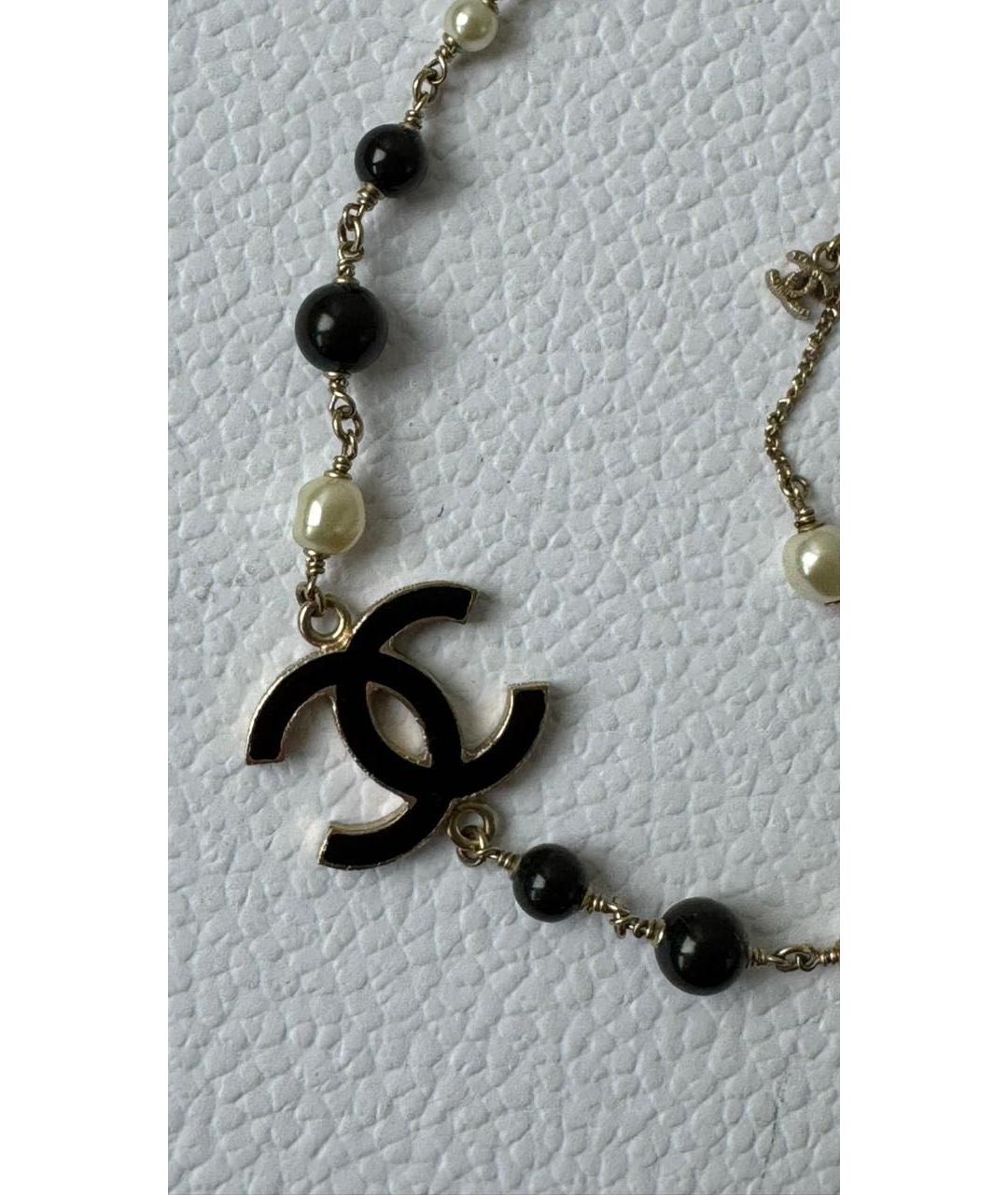 CHANEL Белое жемчужное колье, фото 3